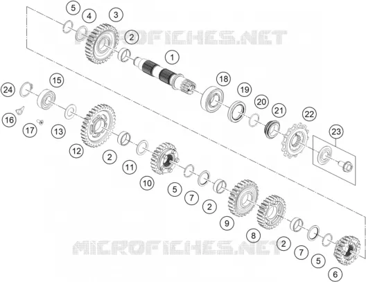 GETRIEBE VORGELEGEWELLE