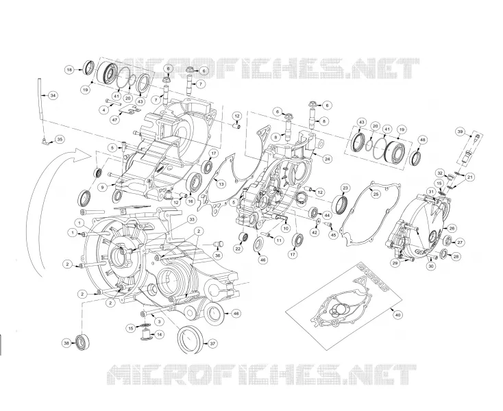 MOTORGEHÄUSE / DICHTUNGSSATZ