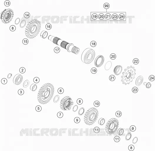 GETRIEBE VORGELEGEWELLE