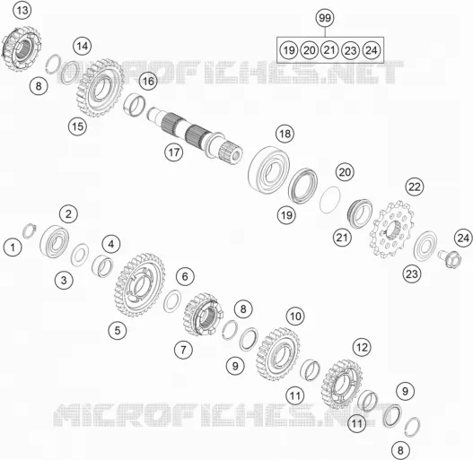 GETRIEBE VORGELEGEWELLE